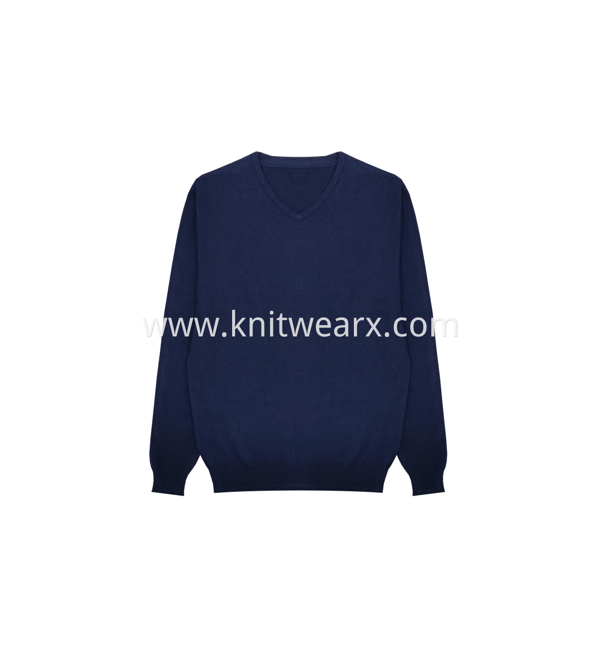 Men's Knitted Cotton Wool V-neck Pullover